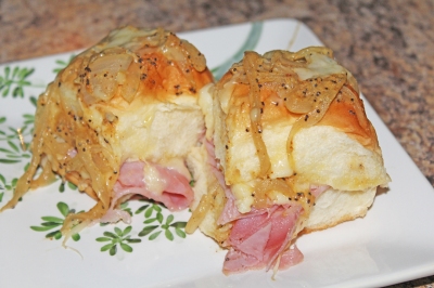 King's Hawaiian Ham and Swiss Sliders - The Not So Desperate Chef Wife